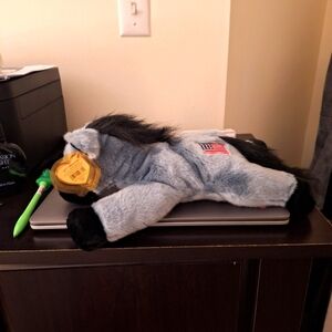 Beanie Baby - LEFTY the Donkey ( 4th Gen )